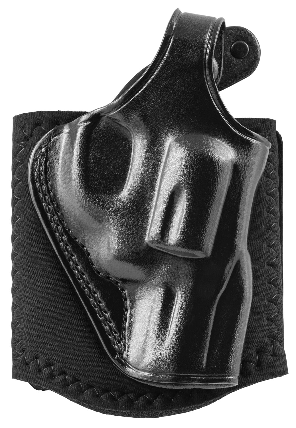 Galco AG160B Ankle Glove  Size Fits Ankles up to 13″ Black Leather Hook & Loop Fits S&W J Frame Fits Charter Arms Undercover Right Hand