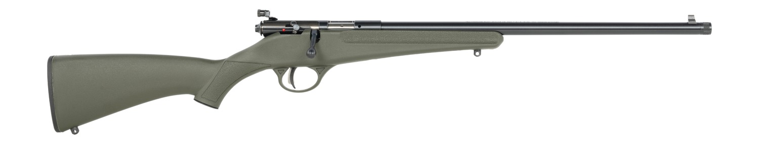 Savage Arms  Rascal F-SR 22 LR 1rd 16.13″ Matte Black Single Shot Threaded Barrel,  Green Synthetic Stock, Right Hand
