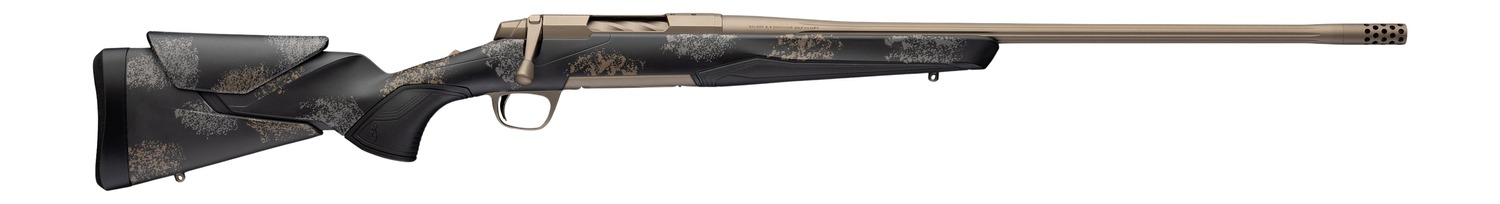 Browning 036142226 X-Bolt 2 Speed HD Full Size 30-06 Springfield 4+1 22″ Smoked Bronze Cerakote Fluted Threaded Barrel, Smoked Bronze Cerakote Steel Drilled & Tapped Receiver, Bronze/Gray Camo w/Black