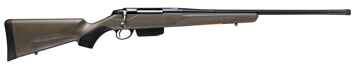 Tikka JRTXGSL38222MT T3x Superlite 6.5 Creedmoor 3+1 22.40″ Blued Fluted Threaded Barrel, Blued Drilled & Tapped Steel Receiver, Fixed Green Synthetic Stock