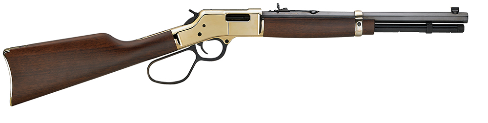 Henry H006MR41 Big Boy Carbine Full Size 41 Rem Mag 7+1 16.50″ Blued Octagon Barrel, Brass Polished Brass Receiver, American Walnut Wood Stock Right Hand