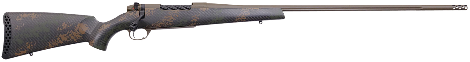 Weatherby MBC20N308NR4B Mark V Backcountry 2.0 308 Win 5+1 24″ Barrel, Patriot Brown Cerakote Metal Finish, Brown Sponge Pattern Black Peak 44 Blacktooth Stock