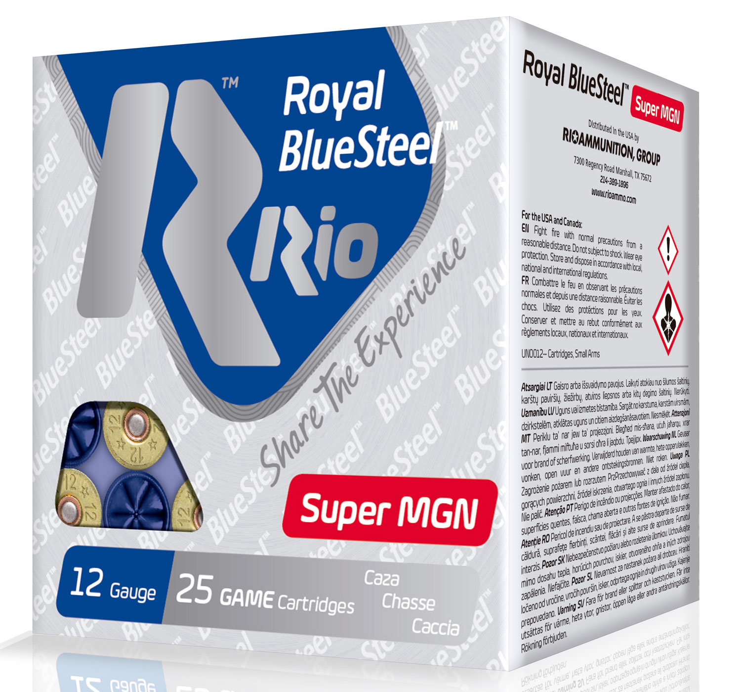 Rio Ammunition RBSSM40BB BlueSteel Royal 12Gauge 3.50″ 1 3/8oz BB Shot 25 Per Box/10 Case