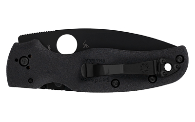 SPYDERCO SHAMAN LW 3.58″ BLK PLAIN
