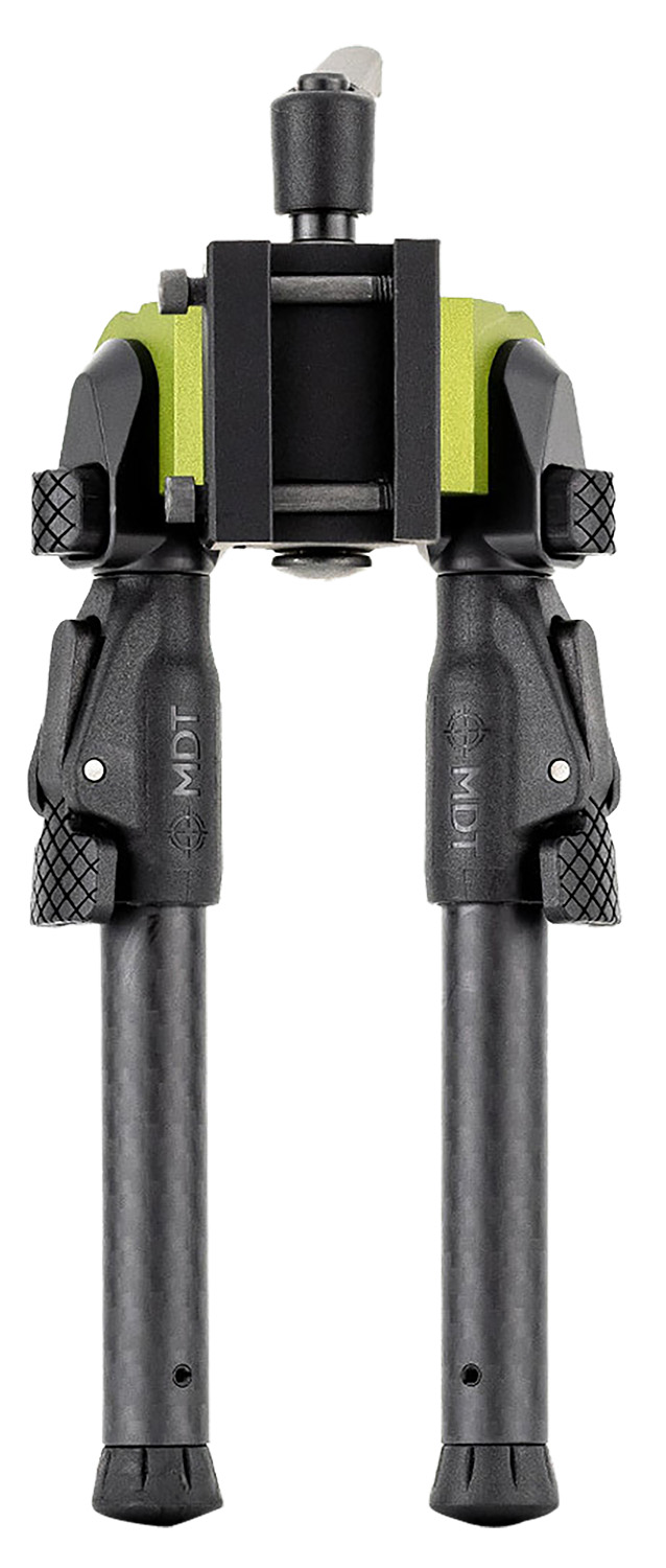 Mdt Sporting Goods Inc 105561GRN GRND-POD Green/Black 4.50″-9″ Carbon Fiber/Aluminum, Adj. Throw Lever, 4 Leg Postitions, Fits ARCA Rail & RRS Dovetail