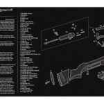 TekMat TEKR36M1CARB M1 Carbine Cleaning Mat Black/White Rubber 12″x36″ M1 Carbine Parts Diagram