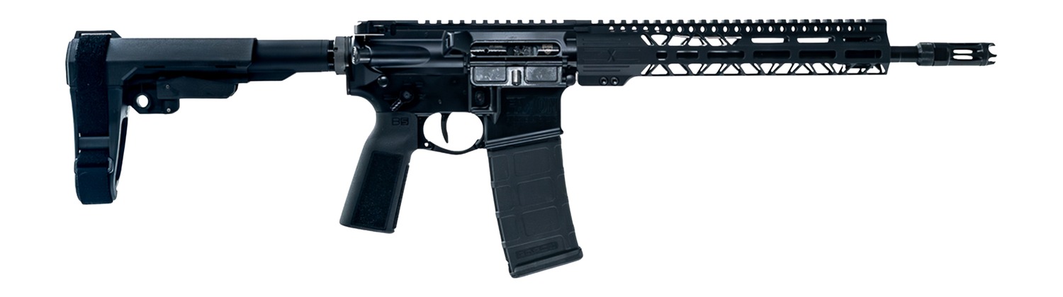 Faxon Firearms FXPRO33A125GA1075 Pro 338 ARC 30+1 12.50″ Black Nitride Match Grade Threaded Barrel, Black Aluminum Receiver w/Picatinny Rail, M-LOK Handguard, Black SB Tactical SBA3 Brace, Ergonomic