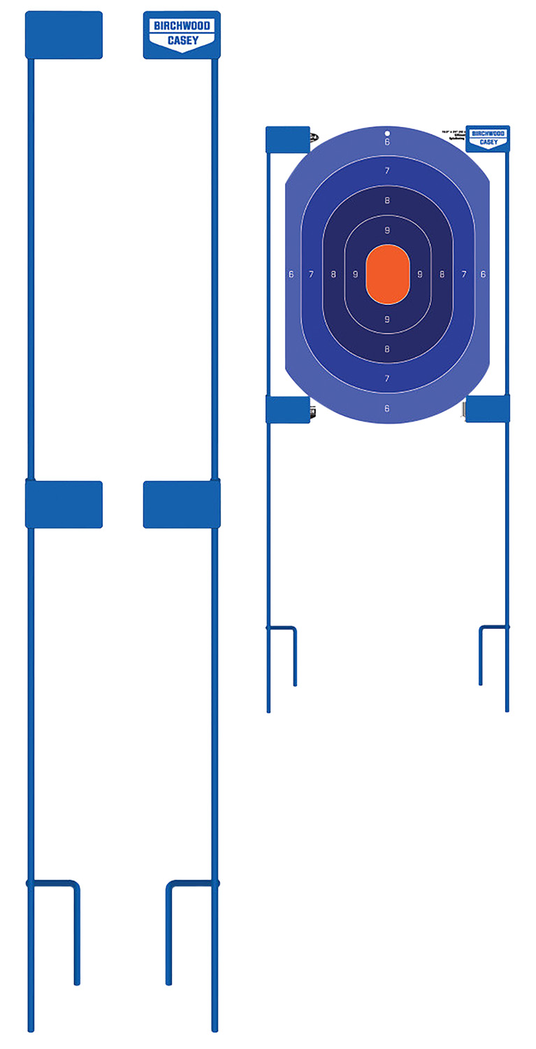 Birchwood Casey 49013 Adjustable Target Stakes  36″ Stand Blue Steel Target 36″ 2