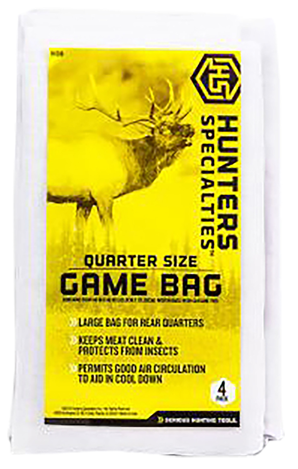 Hunters Specialties HS01238 Quarter Size Game Bag 4Pack