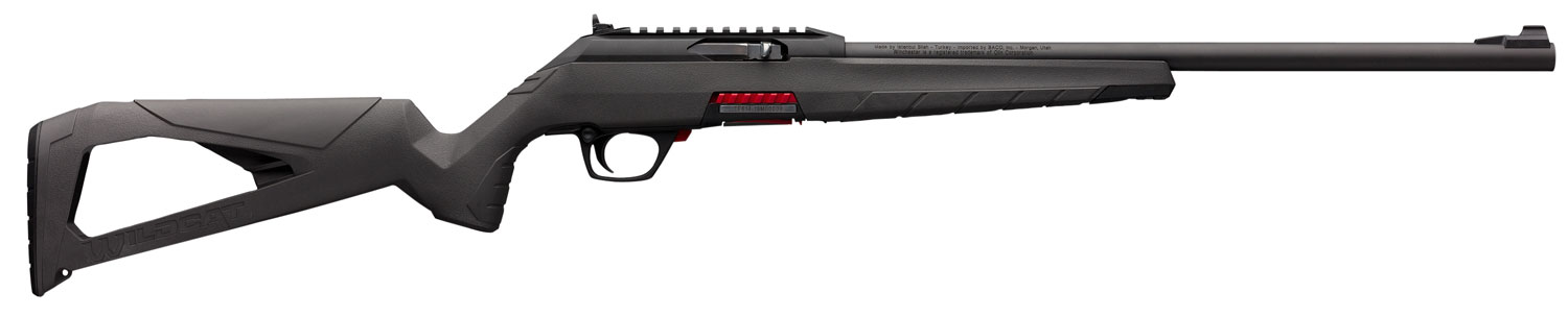 Winchester Repeating Arms 521100102 Wildcat Full Size 22 LR 10+1 18″ Matte Blued Sporter Barrel, Matte Black Picatinny Rail Steel Receiver, Gray Skeletonized Synthetic Stock, Ambidextrous