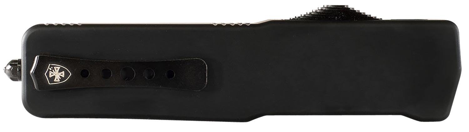 Templar Knife LABR321 Premium LW  Large 3.50″ OTF Drop Point Plain Black Oxide Stonewashed D2 Steel Blade, 5.25″ Black Aluminum Handle