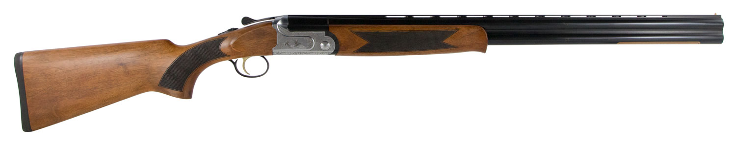 Dickinson GW12W30P Green Wing 12 Gauge Break Open 3″ 2rd 30″ Black Vent Rib Barrel, Silver Engraved Aluminum Receiver, Wood Stock, Right Hand