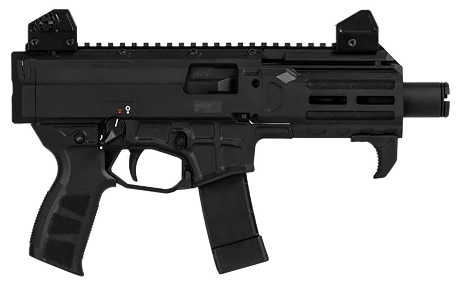 CZ-USA 91430 Scorpion 3+ Micro 9mm Luger 20+1 4.20″ Black Polycoat Threaded Barrel, M-LOK Handguard, Picatinny Rail Receiver, Black Polymer Frame, Black Polymer Grip, Ambidextrous