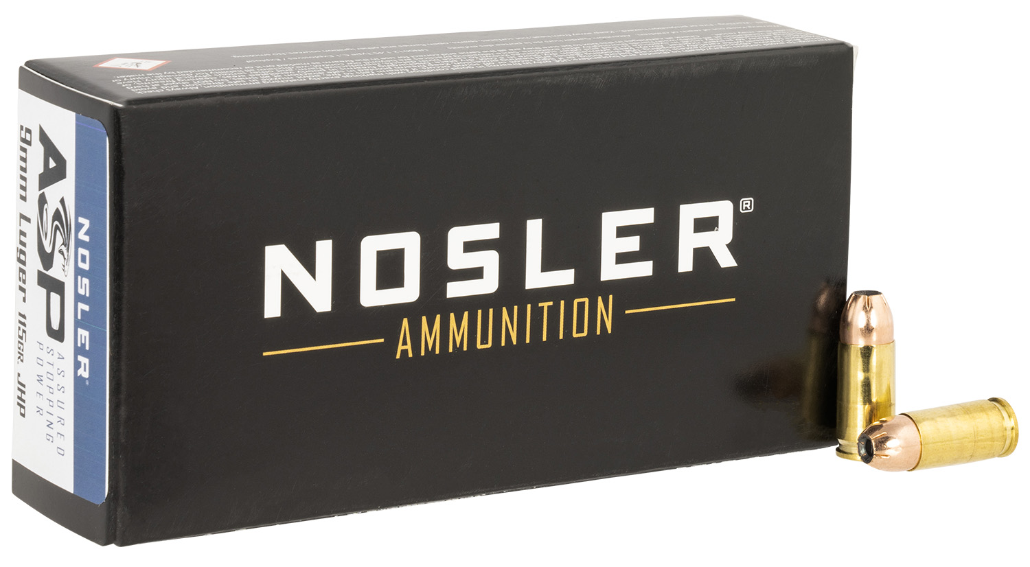 Nosler 51017 Assured Stopping Power Handgun 9mmLuger 115gr Jacketed Hollow Point 50 Per Box/10 Case