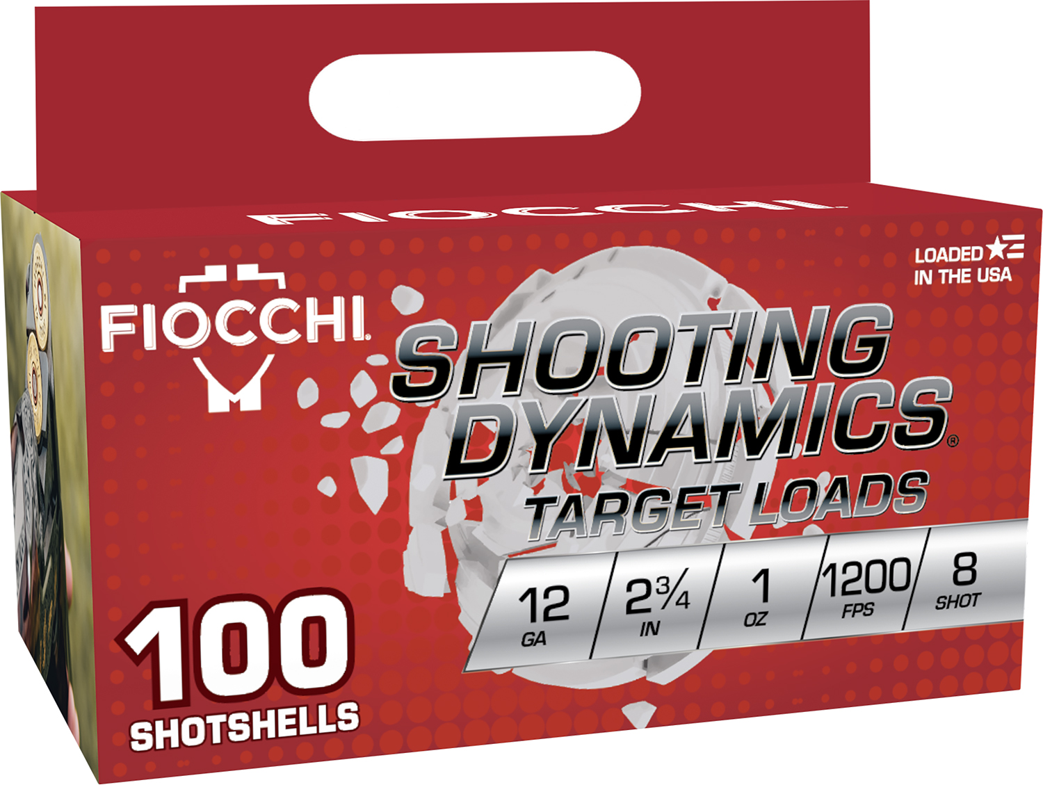 Fiocchi 12SDB18 Shooting Dynamics 12Gauge 2.75″ 1oz 8Shot 100 Per Box/2 Case