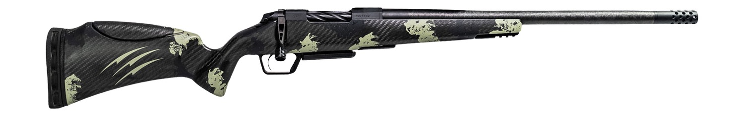 Fierce Firearms ROGSCMX25CM20BF Carbon Mini Rogue XP 25 Creedmoor 3+1 20″ Carbon Fiber Match Grade Barrel, Black DLC Stainless Steel Drilled & Tapped Receiver, Forest Camo Push Button Adj Cheek Piece