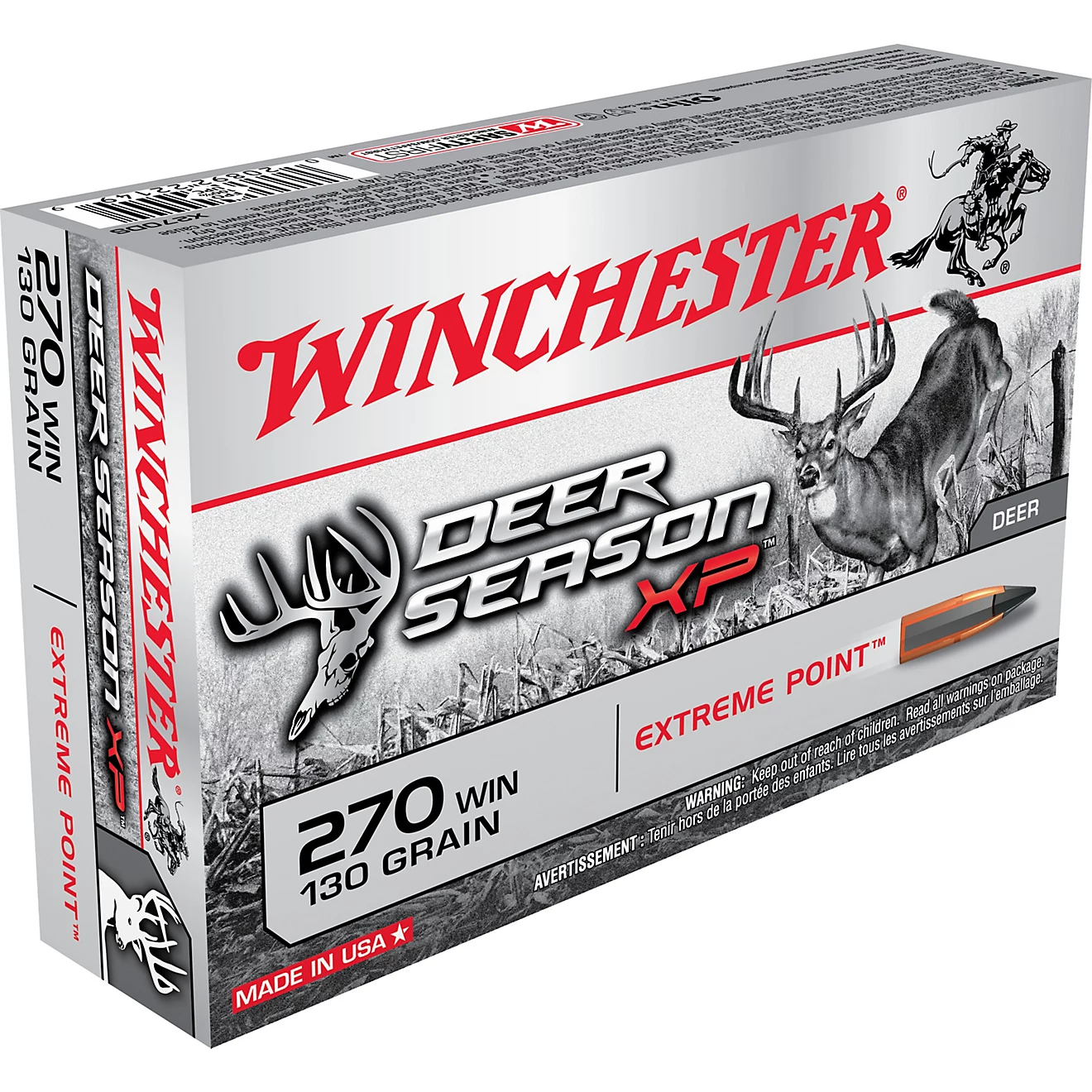Winchester .270 win 130 grain Deer Season XP Ammo 20 rounds