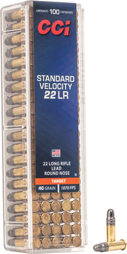 CCI STANDARD 22LR 40GR LEAD-RN 1070FPS 100RD
