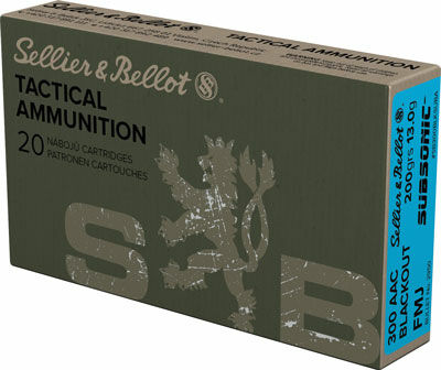 S&B SUBSONIC 300 AAC 200GR FMJ 20RD (free shipping over $250)