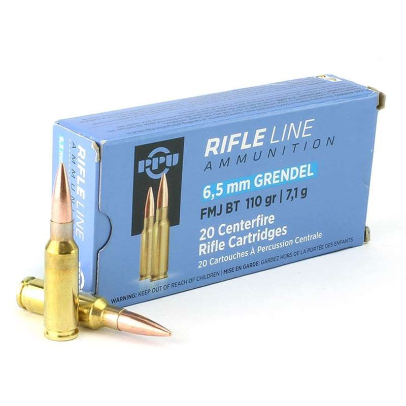 PPU 6.5 GRENDEL 110GR FMJ-BT 20RD