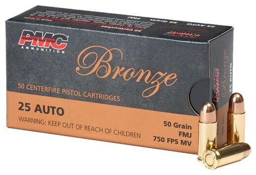 PMC 25 ACP 50GR FMJ-RN 50RD