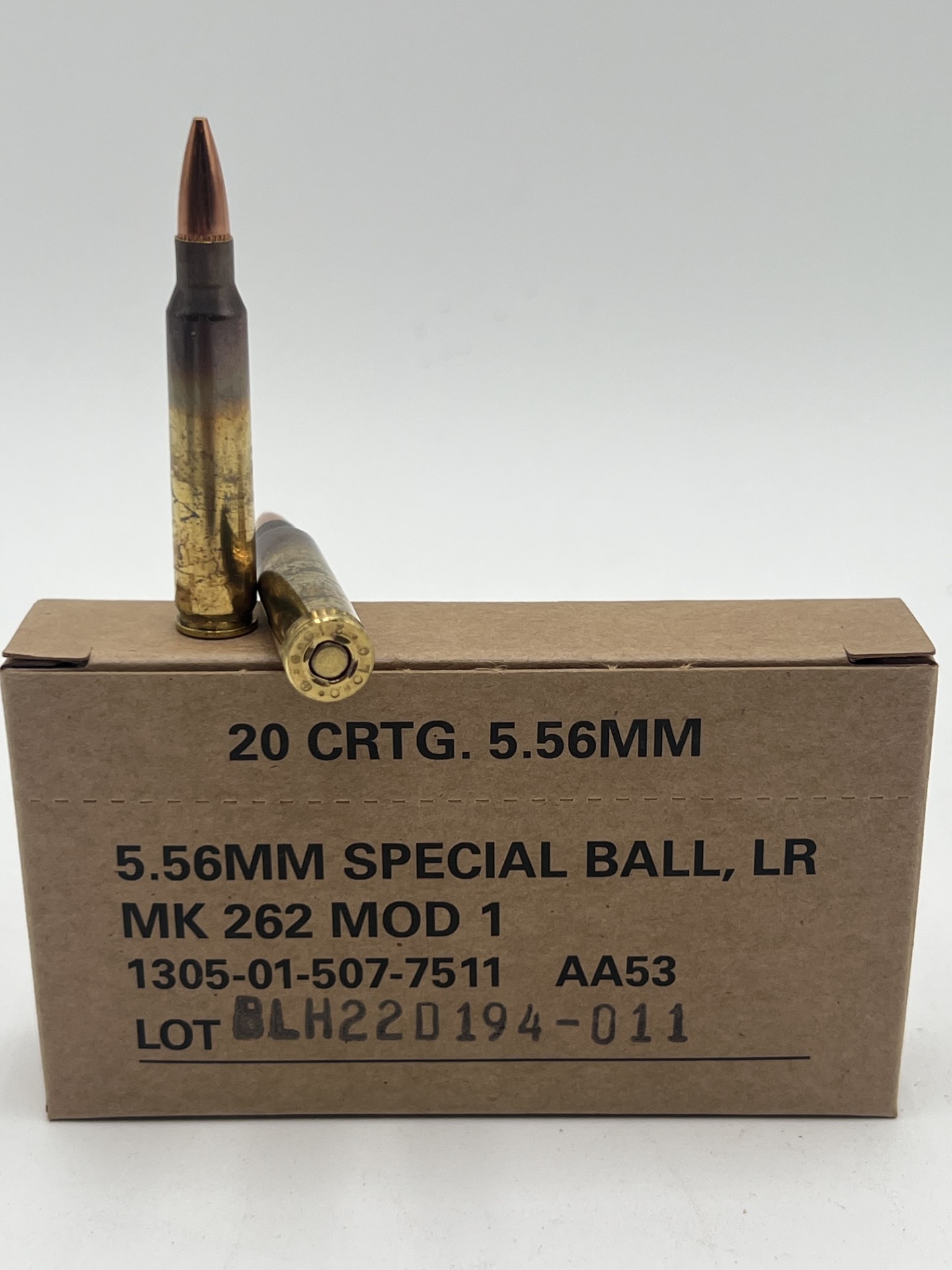 5.56x45mm – 77 gr OTM – Black Hills ( MK262 Mod 1-C) 20 round box Free shipping over $250 no tax outside IL