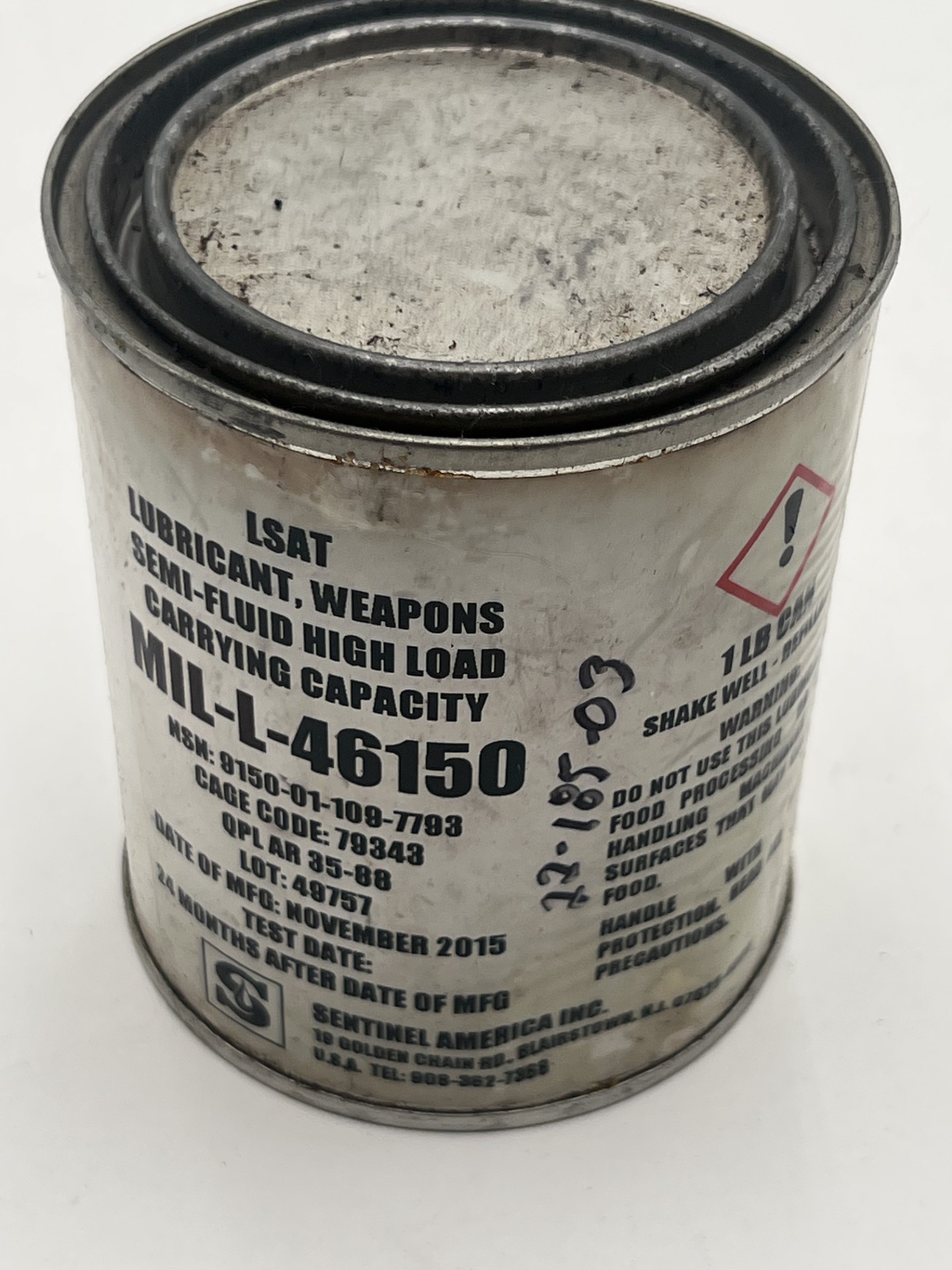 1lb can of LSAT Weapon lubricant