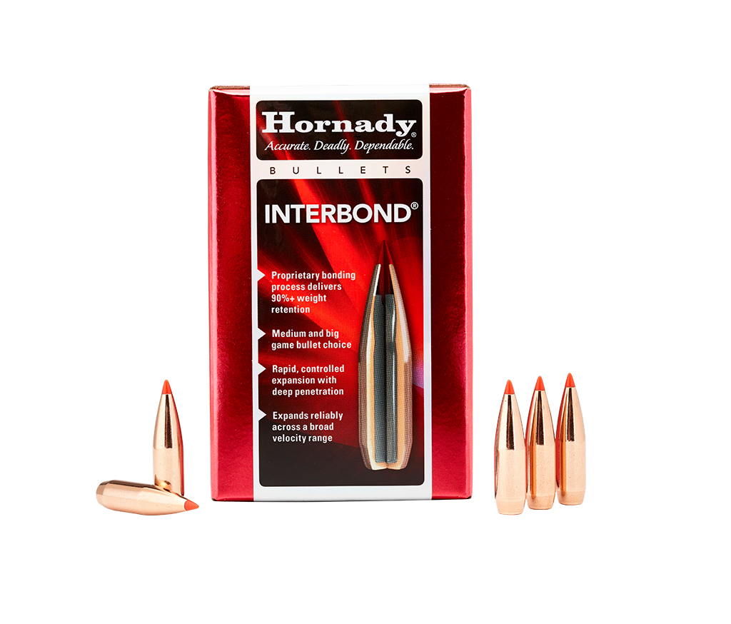 Hornady InterBond Bullets 0.308 (30 Caliber, 7.62mm) 180 Grain Polymer Tipped Box of 100