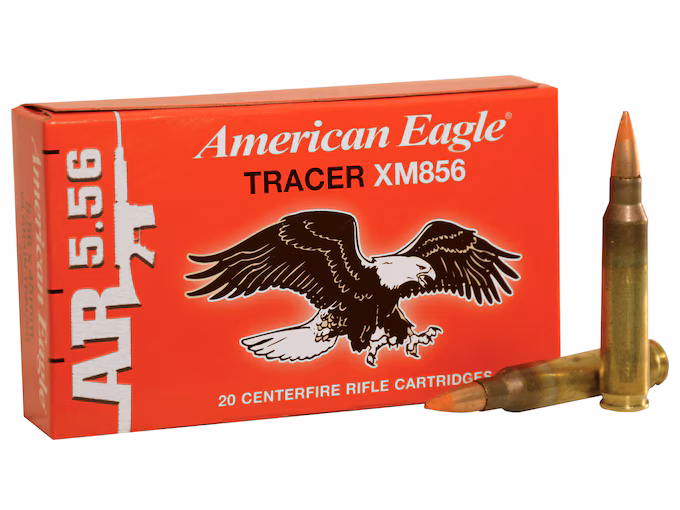 Federal American Eagle Tactical Tracer 5.56x45mm NATO Ammo 64 Grain Tracer 20 round box