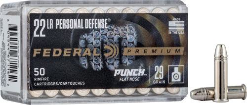 FEDERAL PUNCH 22LR 29GR FLAT NOSE 50RD (free shipping orders over $250)