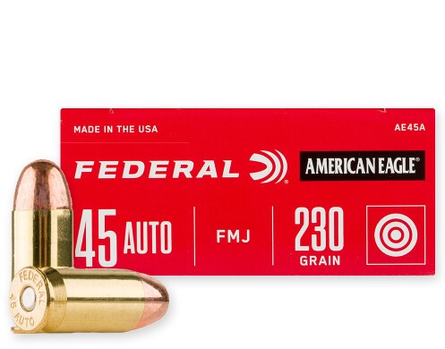 Federal Premium American Eagle .45 Auto 230-Grain Centerfire Pistol Ammunition