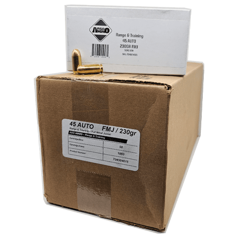 45 Auto – Norma ASO Ammo 230 Grain Full Metal Jacket – 1000 Rounds
