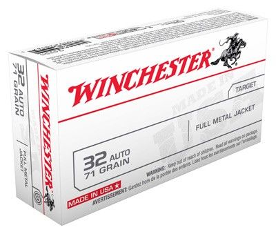 WINCHESTER USA 32 ACP 71GR FMJ-RN 50RD