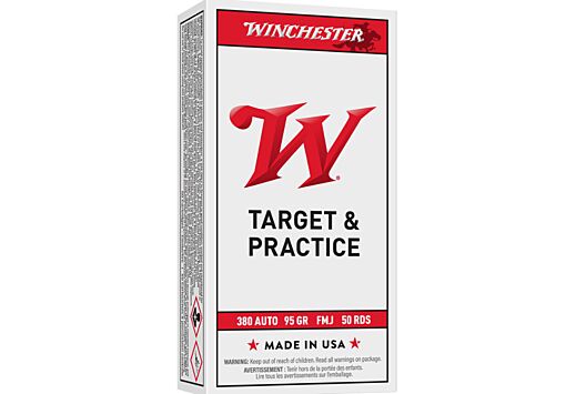 WINCHESTER USA 380 ACP 95GR FMJ TC 50RD