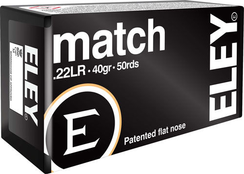 ELEY MATCH 22LR 40GR LRNFP 50RD (LOT #1024-02135) free shipping over $250