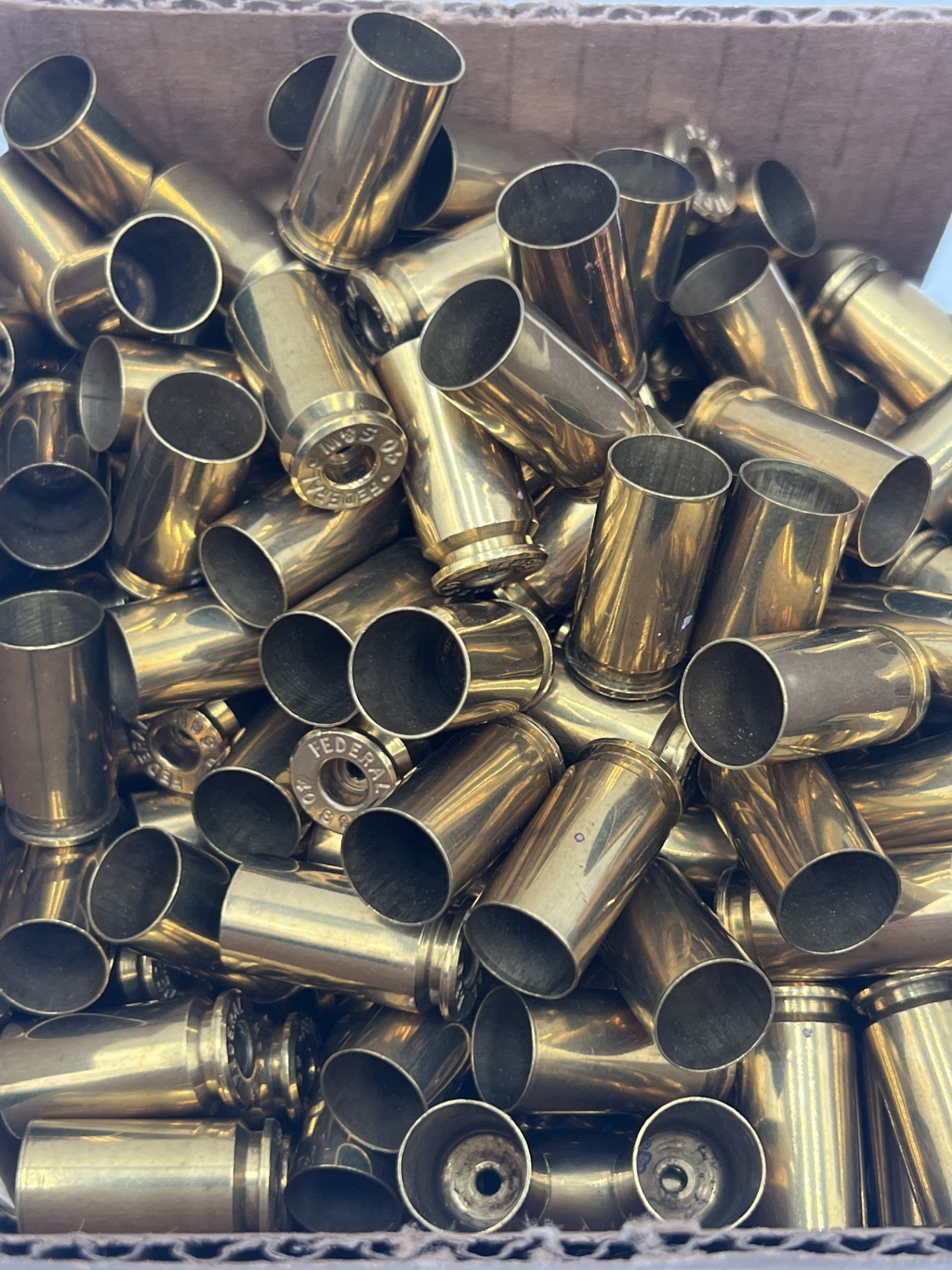 .40 S&W Federal once fired Fully Processed Brass 500 count