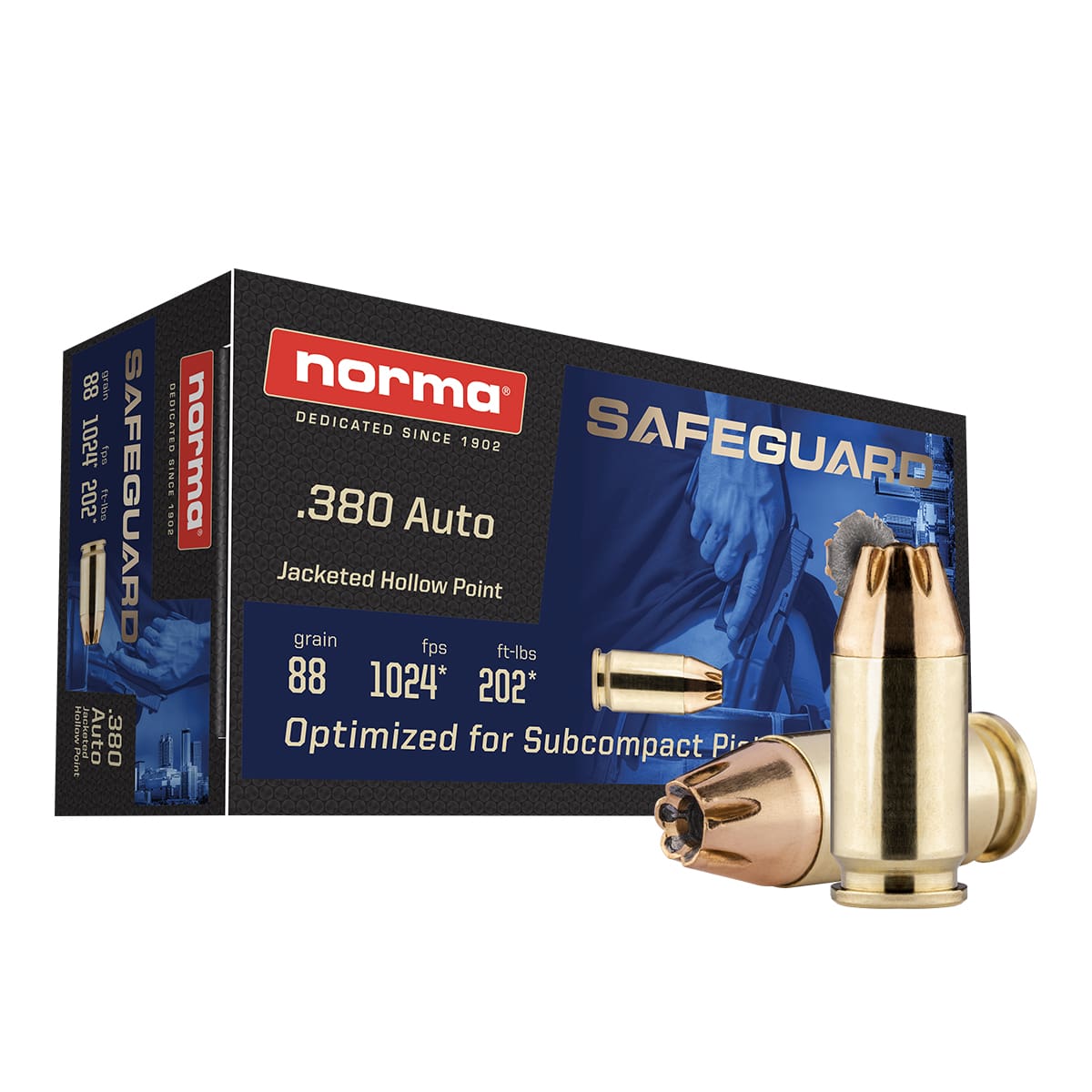 .380 Auto Safeguard JHP 88 gr QTY 50