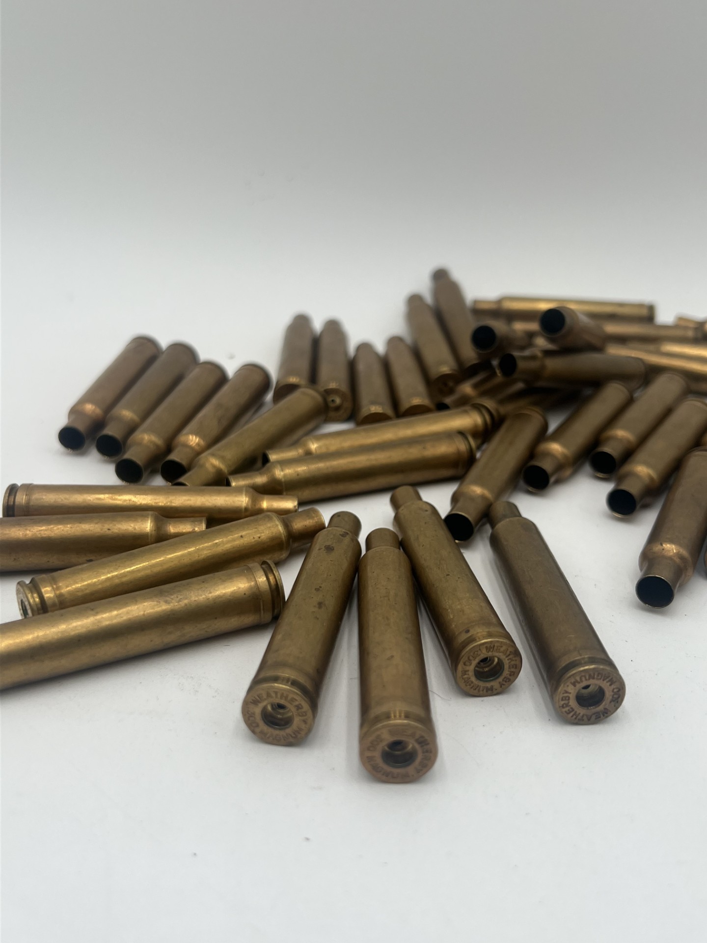 300 Weatherby Magnum 50 pieces once fired brass