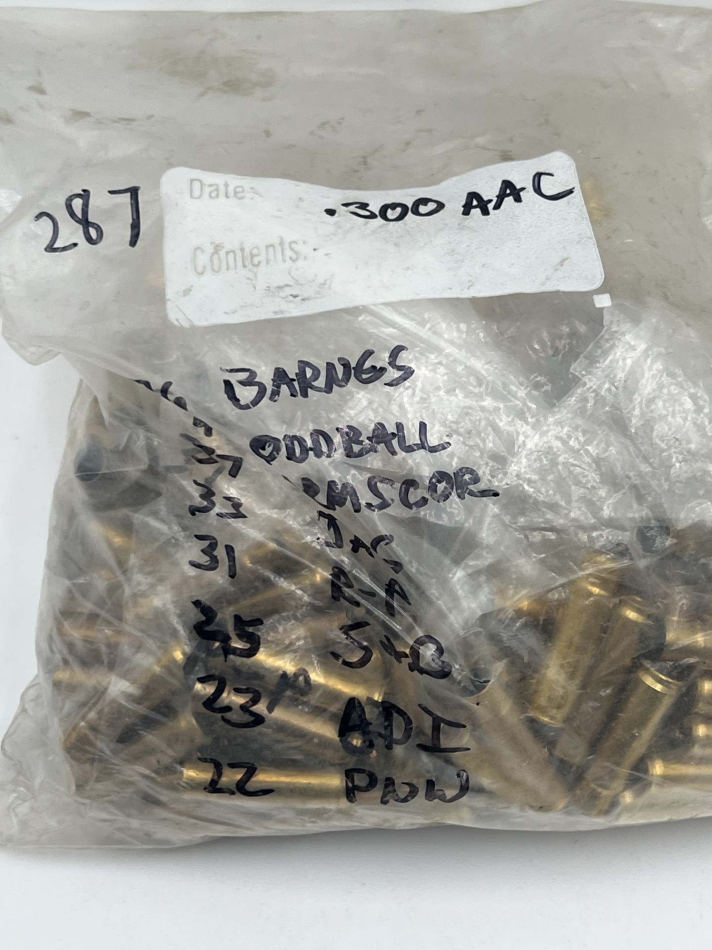 .300 Blackout Sorted by headstamp Brass 280 count