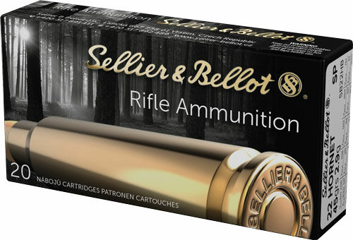 S&B 22 HORNET 45GR JSP 20RD (free shipping on orders over $250)