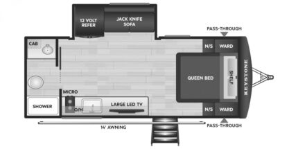 2026 KEYSTONE RV PASSPORT 180RBCWE 13402