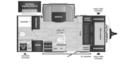 2023 KEYSTONE RV PASSPORT 189RBWE 13443