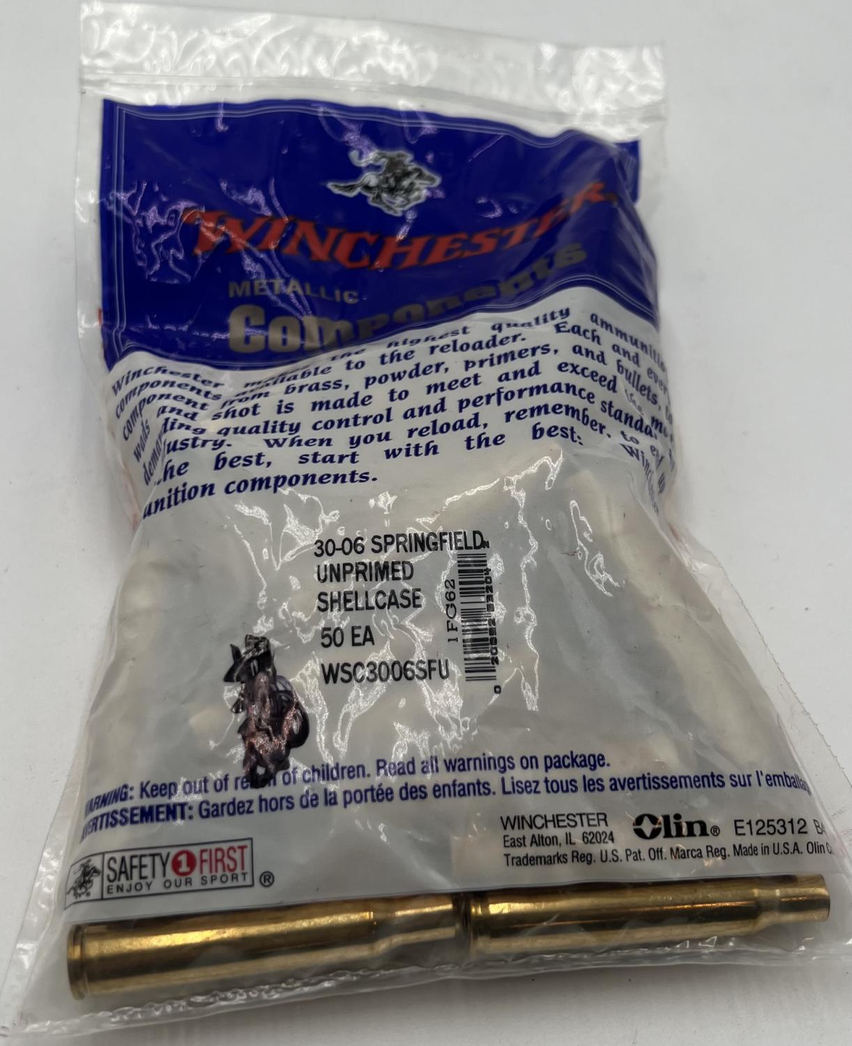 .30-06 Springfield Winchester NEW brass 50 count