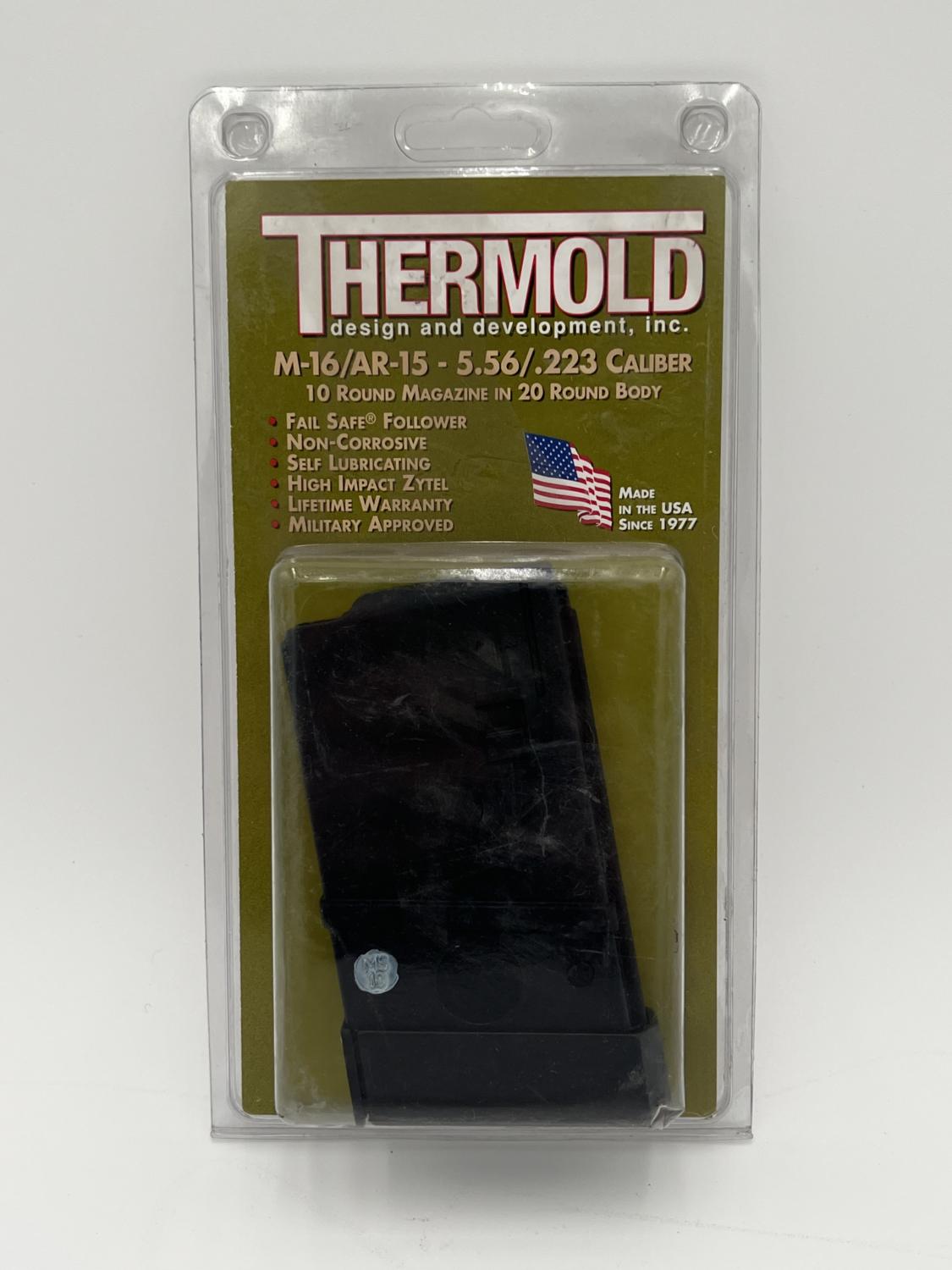 AR15 Thermold 10 round magazine in a 20 round body