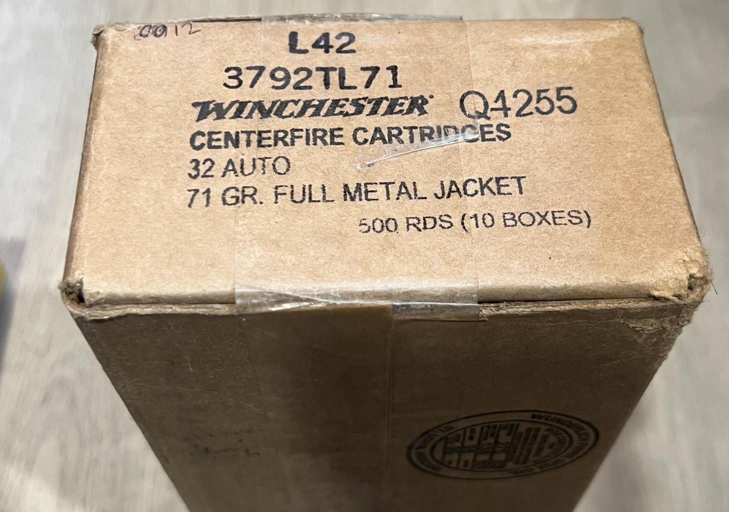 Winchester 32 ACP 500 Round Case
