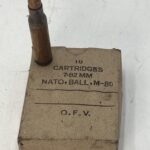 7.62×51 M80 ball O.F.V. 1979 box of 10 rounds