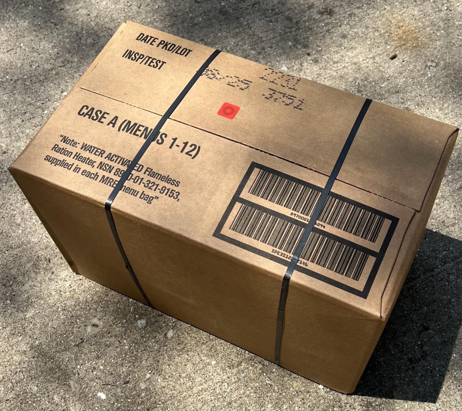 2025 MRE case of 12 case A (Free shipping on orders over $250)