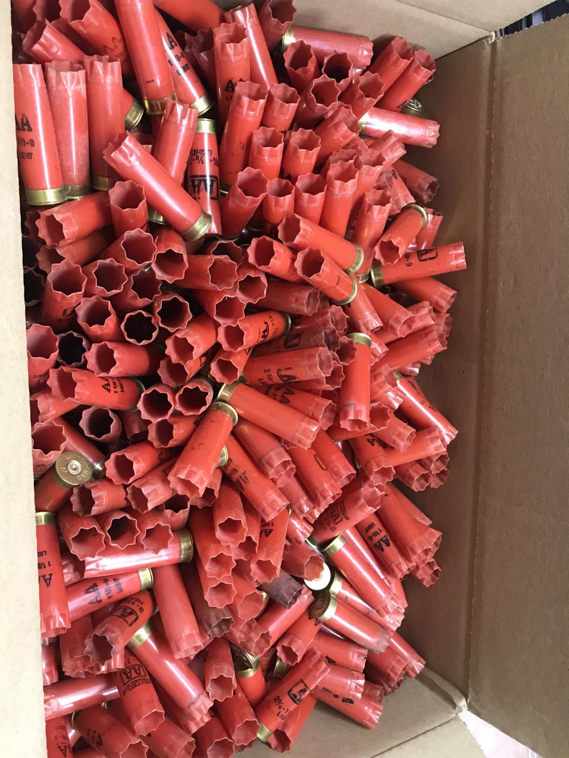 Winchester AA 12 gauge once fired empty hulls 500 pack