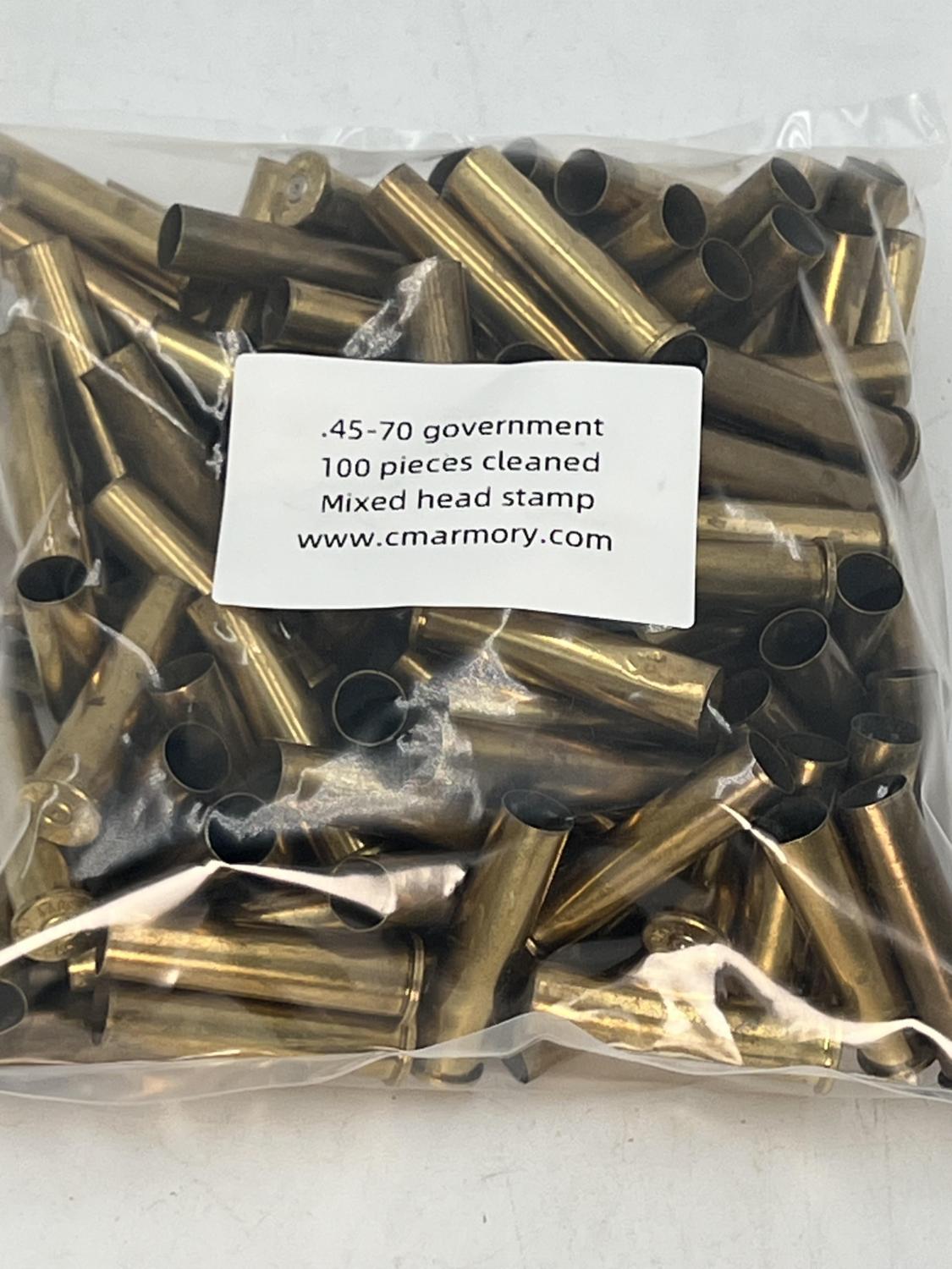 .45-70 government Brass MHS 100 count boxer primed