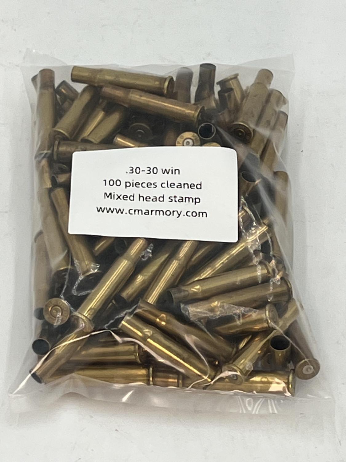 .30-30 winchester Mixed headstamp 100 pieces of brass (free shipping over $250)